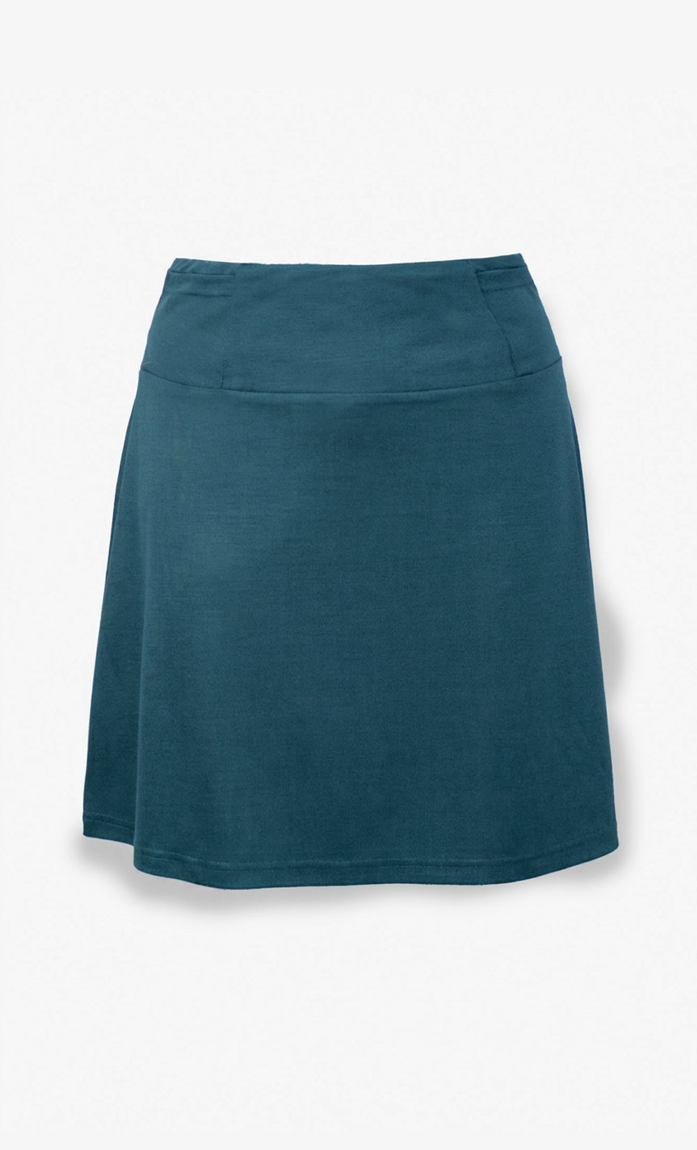 Jupe Nomade en laine mérinos 190 gsm verte pour femme fabriquée au Canada